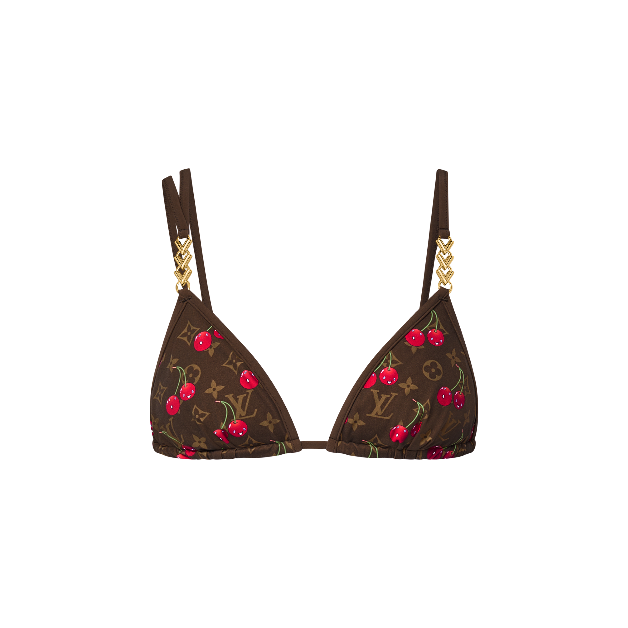 LV x TM Cherry Bikini Top - Luxury Swimwear - Ready to Wear